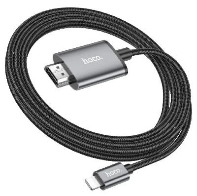 Picture of Hoco UA15 Lightning to HDMI 1080p transmission Converter Adapter'-Black