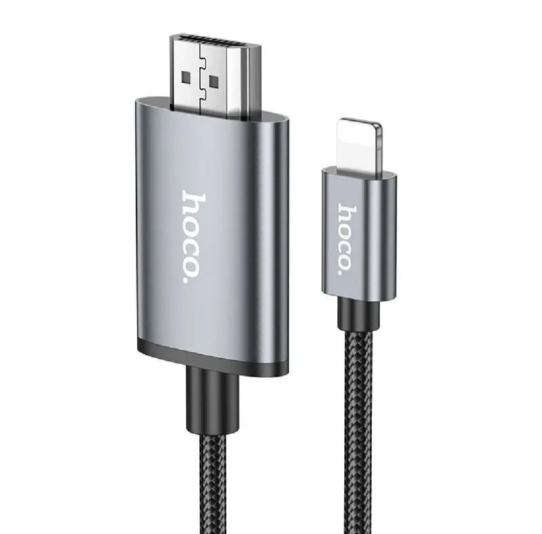 Picture of Hoco UA15 Lightning to HDMI 1080p transmission Converter Adapter'-Black