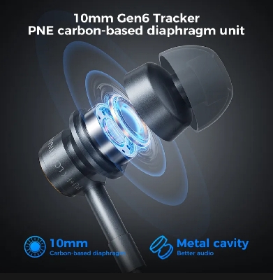 Picture of Plextone G18 Type-C Wired Gaming Earphone-Black