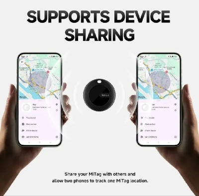 Picture of MiLi MiTag Go Android Location Tracker Device-Black