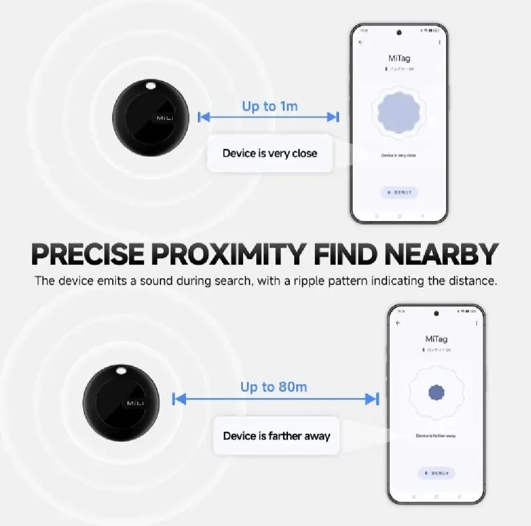 Picture of MiLi MiTag Go Android Location Tracker Device-Black