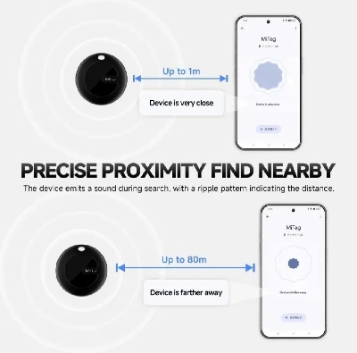 Picture of MiLi MiTag Go Android Location Tracker Device-Black