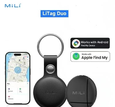 Picture of MiLi MiTag Dual Smart Finder for both Android & iOS Location Trackers-Black