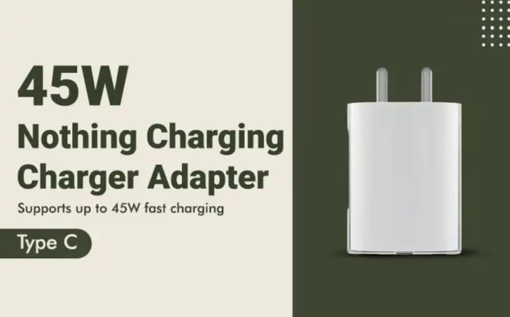 Picture of CMF by Nothing 45W GaN Fast Charger - Type-C Rapid Wall Adapter-White