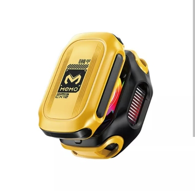 Picture of Memo CX12 Magnetic Semiconductor Phone Cooler - RGB Radiator Cooling Fan for Mobile Gaming-Yellow