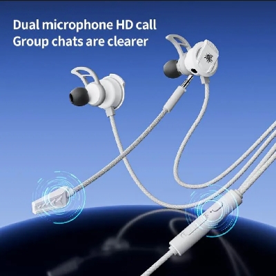 Picture of Plextone RX3 Pro Gaming Earphones - Dual Microphone In-Ear Gaming-White