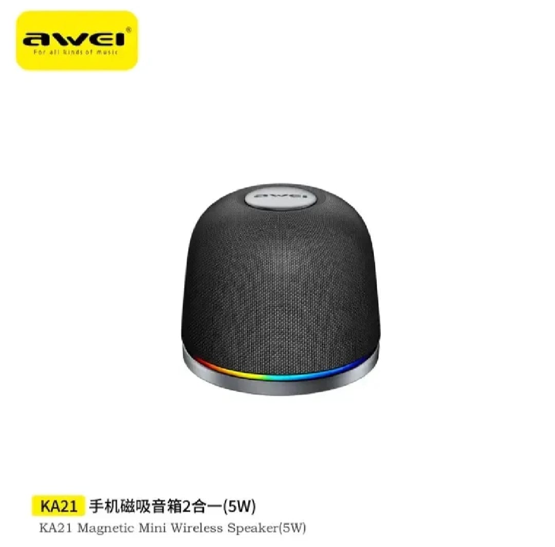 Picture of Awei KA21 Mini Magnetic Wireless Speaker-Black
