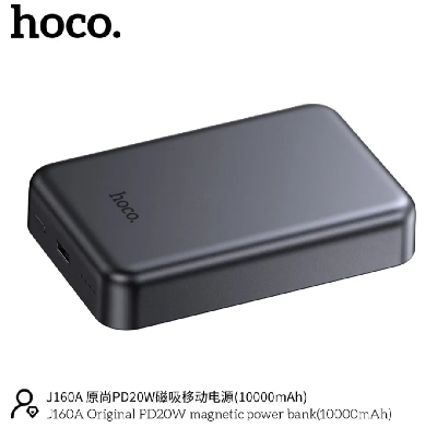 Picture of Hoco J160A 10000mAh PD 20W Magsafe Wireless Power Bank-Black