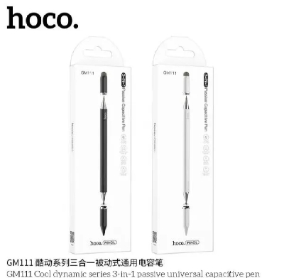 Picture of Hoco GM111 3-IN-1 Passive Capacitive Stylus Pen-Black