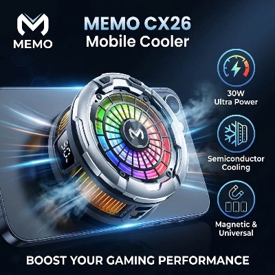 Picture of MEMO CX26 Magnetic 30W High Power Phone Cooler-Black