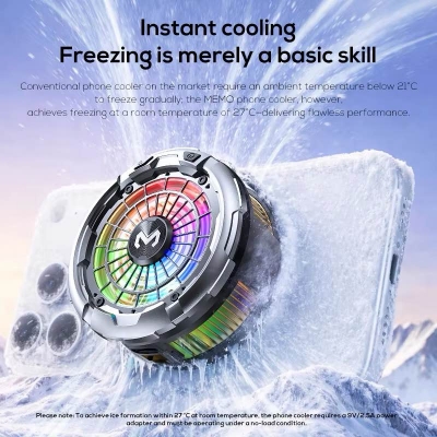 Picture of MEMO CX26 Magnetic 30W High Power Phone Cooler-Black