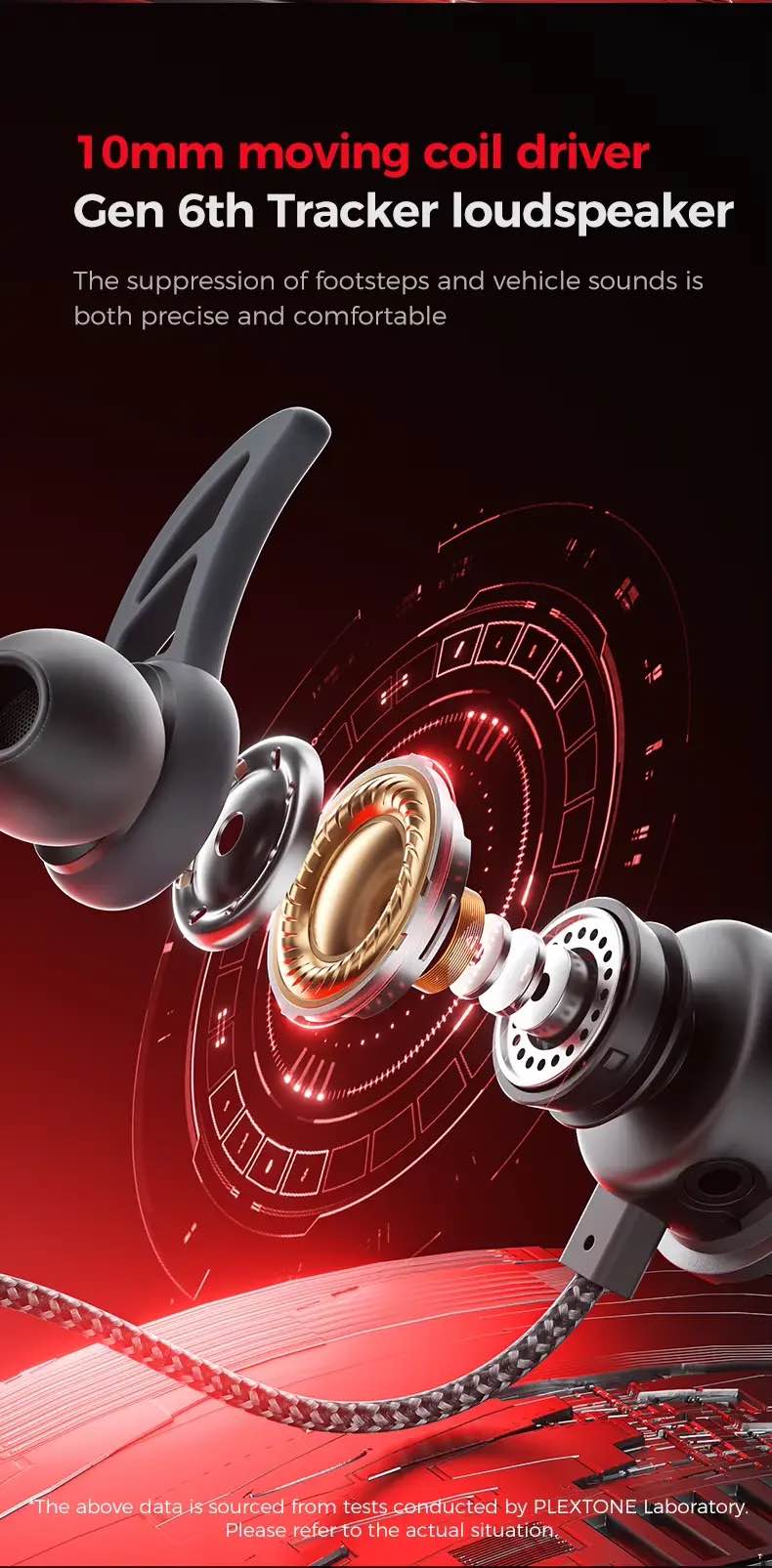 Picture of Plextone RX3 Gen 2 High Benchmark Earphones for Gaming and Calls-3.5mm, Type C