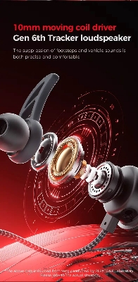Picture of Plextone RX3 Gen 2 High Benchmark Earphones for Gaming and Calls-3.5mm, Type C