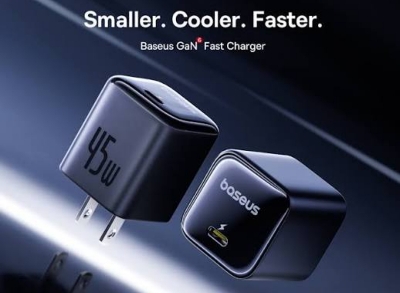 Picture of Baseus Gan6 45W Charger with type c to type c cable 2m-Black