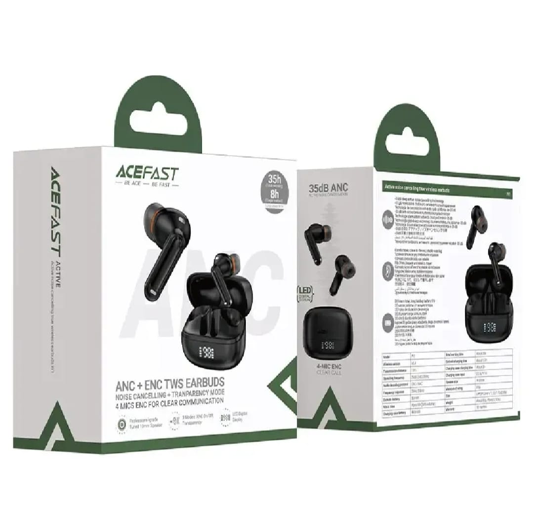 Picture of ACEFAST W1 ANC TWS Earbuds-Black
