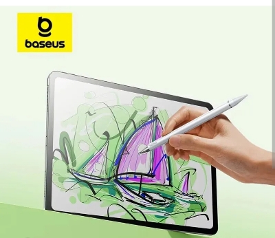 Picture of Baseus 3 in 1 touch screen Stylus Pen For iPhone iPad All Tablet Phone Pencil For Samsung Xiaomi Pad Huawei Matepad Phone Draw Touch Pen-White