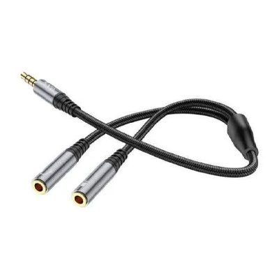 Picture of Hoco UPA21 2 in 1 Audio Adapter Cable For 3.5mm Male to 2 Female