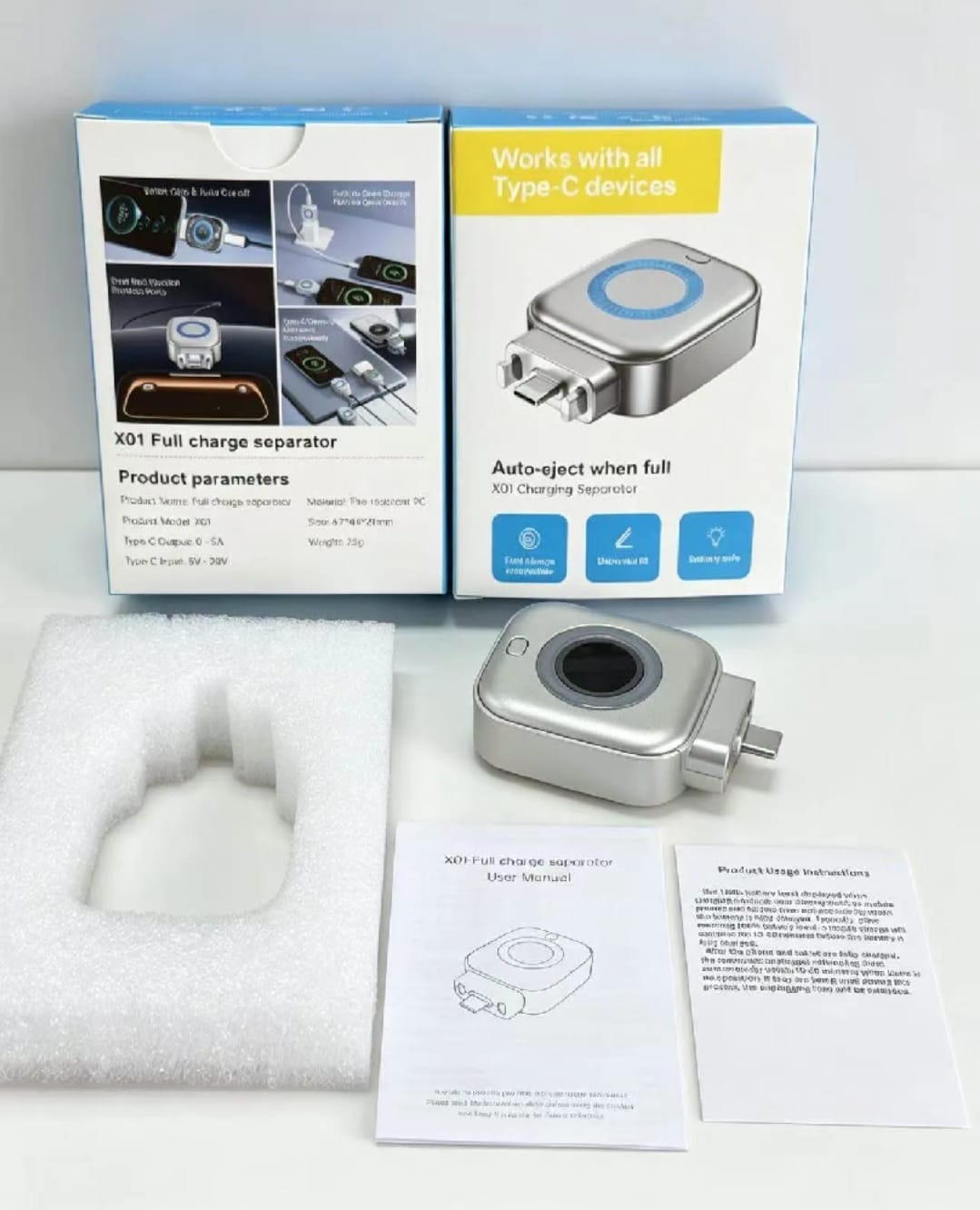 Picture of Auto-Eject X01 Full Charging Separator charger auto disconnect 140W