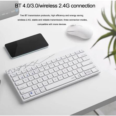 Picture of RAPOO 8000GT USB Support Bluetooth Wireless 2.4G Office Mute Mouse Keyboard set 1300 DPI 87 Keys for Mice Compute PC - Black