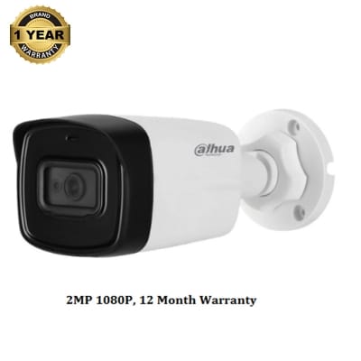 Picture of DAHUA DH-HAC-HDW1200TLP 2MP HDCVI IR DISTANCE DAHUA 40 METER 130 FEET  Eyeball  Camera 1080p PLASTIC BODY CC CAMERA