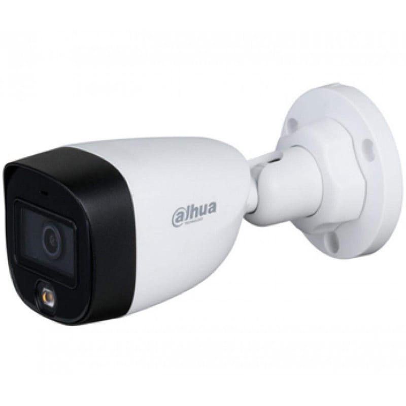 Picture of Dahua DH-HAC-HFW1200CLP-IL-A 2MP Full Color Audio SMART DUAL LIGHT HDCVI FIXED-FOCAL BULLET 20 MTR IR DISTANCE, LENS 3.6 MM WITH BUILT IN MIC (PLASTIC) IP67 WEATHER PROOF