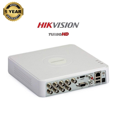 Picture of HIKVISION 8 CHANEl Turbo HD 1080P DVR, Connectable to HD-TVI  & analog cameras Two Way Audio Suported DVR