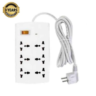 Picture of Huntkey SZM604-10fit (3-Y warranty) 6Ports 375 Joules Surge Protection Power Strip - White