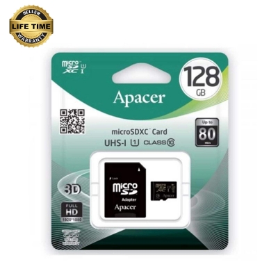 Picture of APACER 128GB MICRO SDHC CARD UHC-I CLASS 10 MEMORY CARD - 128GB