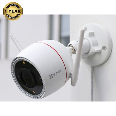 Picture of EZVIZ H3c 4MP 2K+ Wi-Fi Smart Home Camera Full Color with audio storage upto 512GB Waterproof Wifi Camera color night vision two way talk - White - 512GB