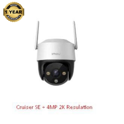 Picture of Dahua Imou Cruiser SE 4MP  (IPC-S41FEP)  PTZ Outdoor IP Camera Full-Color Night Vision Built-in Wifi AI Human Detection Weatherproof Two-Way Talk - White - 256GB