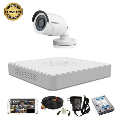 Picture of Hikvision CCTV Camera Package 01Pcs With all Accessories
