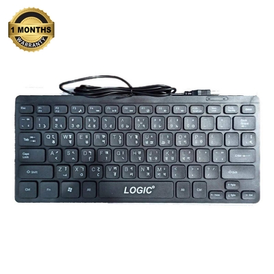 Picture of Laptop Mini Keyboard LOGIC/Aptech  Mini USB Wired Keyboard - Black - Black
