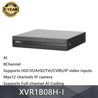 Picture of Dahua  XVR 8 Chanel XVR1B08H-I 8 Channel Penta-brid 5M-N/1080p Cooper DVR 5 Mega Pixel camera Supported