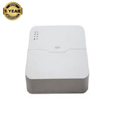 Picture of Uniview NVR 4CH NVR301-04LB-P4  04 Channel 4K PoE NVR - White - 4TB
