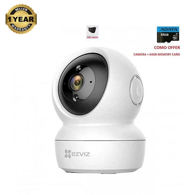 Picture of Combo Offer Ezvixz H66 + 64GB Memory Card camera 2MP 1080p Two way talk 360 degree rotation - White - 256GB