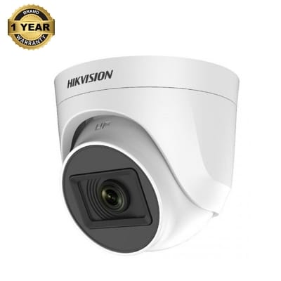 Picture of HikVision DS-2CE76H0T-ITPFS  5 MP Audio Dome Camara, 25 Meter IR Distance; Lens 2.8 MM, Audio over coaxial cable, built-in mic TVI/AHD/CVI/CVBS