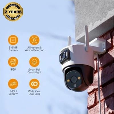 Picture of IMOU Cruiser Dual Lens  6MP Outdoor 3+3mp PTZ Full-Color WiFi Camera Voice Talk - White