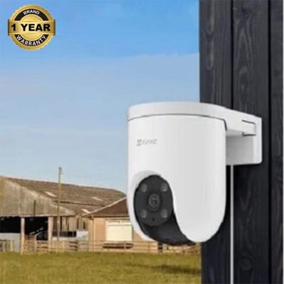 Picture of HIKVISION EZVIZ 4G CAMERA 3MP 2K RESULATION Pan & Tilt With Two way talk COLOR  Night VISION	30m / 98ft - White - 512GB