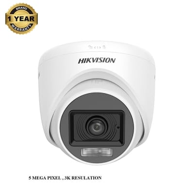 Picture of Hikvision DS-2CE76K0T-LPFS  5 MEGA PIXEL 3K RESULATION Smart Hybrid Light Audio DOME Camera
