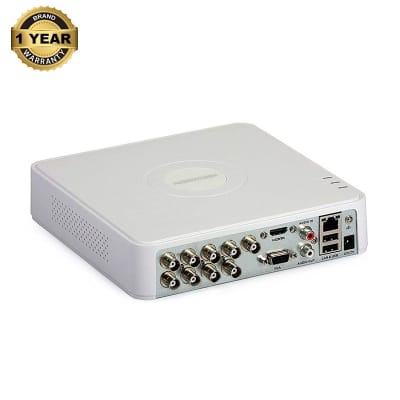 Picture of HIKVISION DVR 8 CHANEL DS-7108HGHI-K1 Turbo HD 2MP 1080P DVR, Connectable to HD-TVI  & analog cameras Supported  Plastic Body