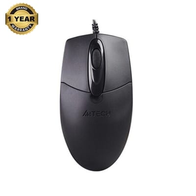 Picture of A4TECH OP-720 USB Wired Opticale Mouse-Black - Black