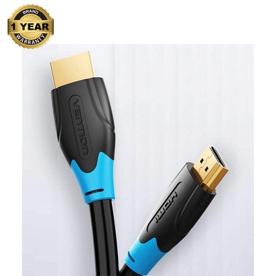 Picture of Vention HDMI CABLE Flat 1.5M (Black 4k SUPPORTED, Ultral High Speed Male to Male HDMI) HDMI Cable