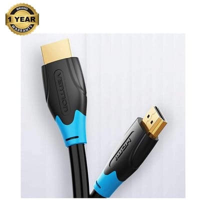 Picture of Vention HDMI to HDMI CABLE  Flat 10M (Black 8k SUPPORTED, Ultral High Speed Male to Male HDMI) HDMI Cable