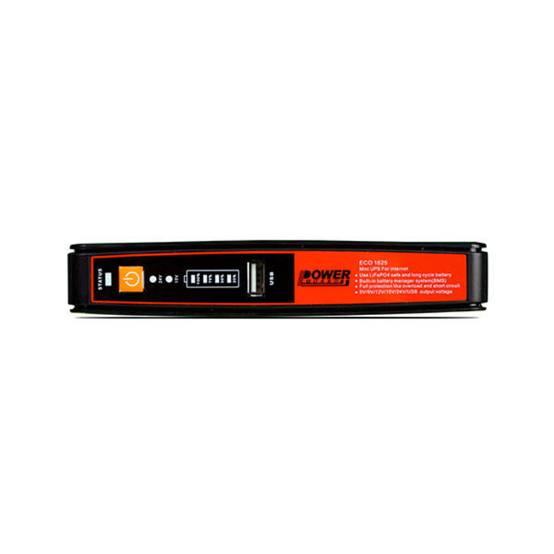 Picture of Power Guard ECO-1825 Mini DC UPS for Router 12V 9V 5V , 1 USB, 1 LAN, 1 PoE