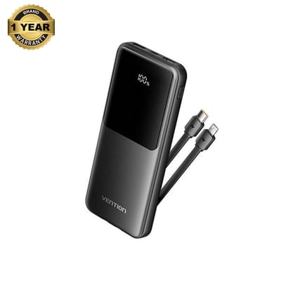Picture of POWER BANK VENTION FHOB0 10000mAh LED Display Power Bank 12 MONTH WARRANTY - Black