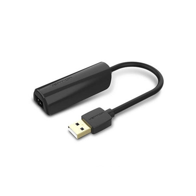 Picture of VENTION USB TO LAN PORT CEGBB USB 2.0 to 100Mbps Ethernet Adapter - 0.15m - Black