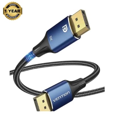 Picture of Vention HCELG 8K DP Male to Male HD Cable - 1.5M - Black