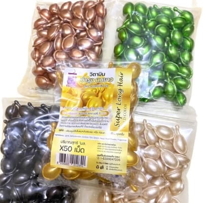 Picture of Super Long Vitamin E Jojoba Oil Hair Capsule