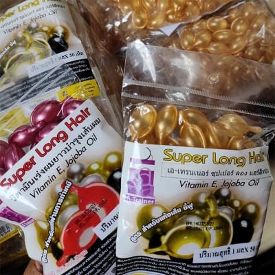 Picture of Super Long Vitamin E Jojoba Oil Hair Capsule