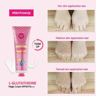 Picture of Cathy Doll SPF 50 Whitening Sunscreen L-glutathione Magic Cream - 60ml
